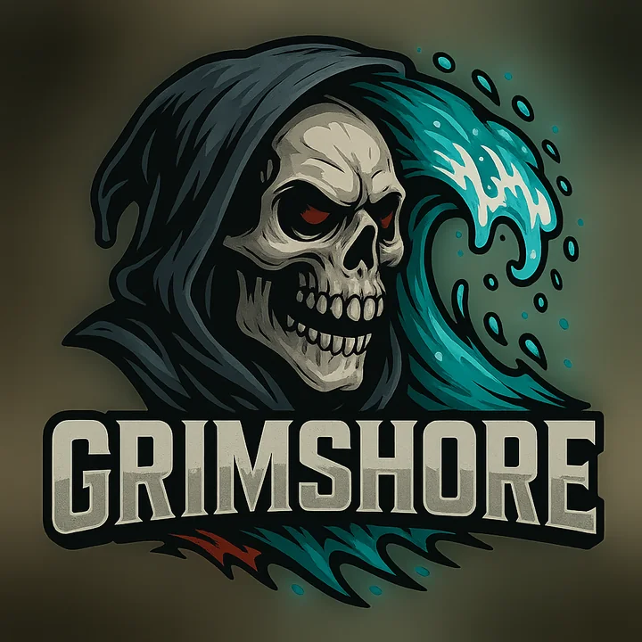 GrimshoreRP reaper and wave logo